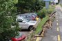 Велоалея се срути върху паркирали автомобили във Варна 